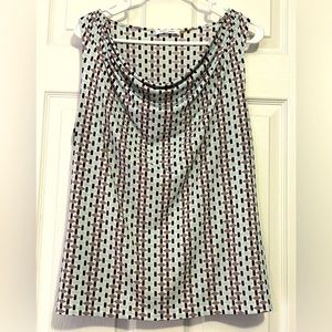 Calvin Klein Sleeveless Cowl Neck Blouse, XL